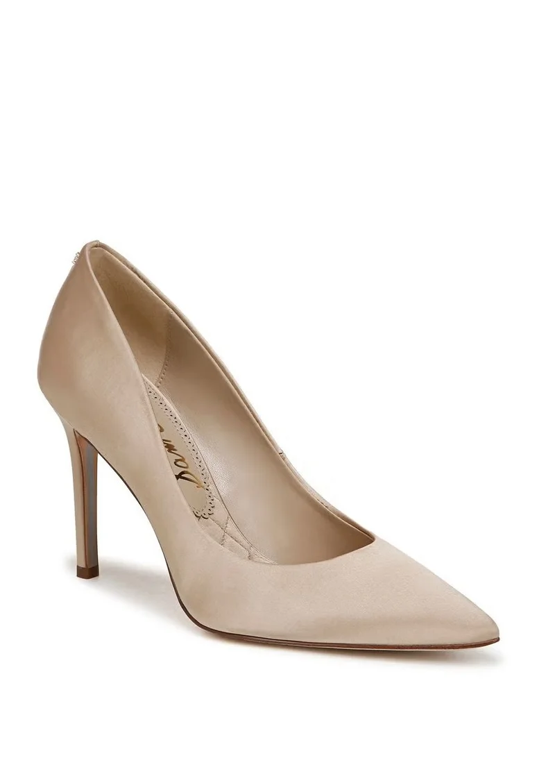 Sam Edelman GOLD Hazel Amour Pointed Toe Pump for Women | Best Price UAE